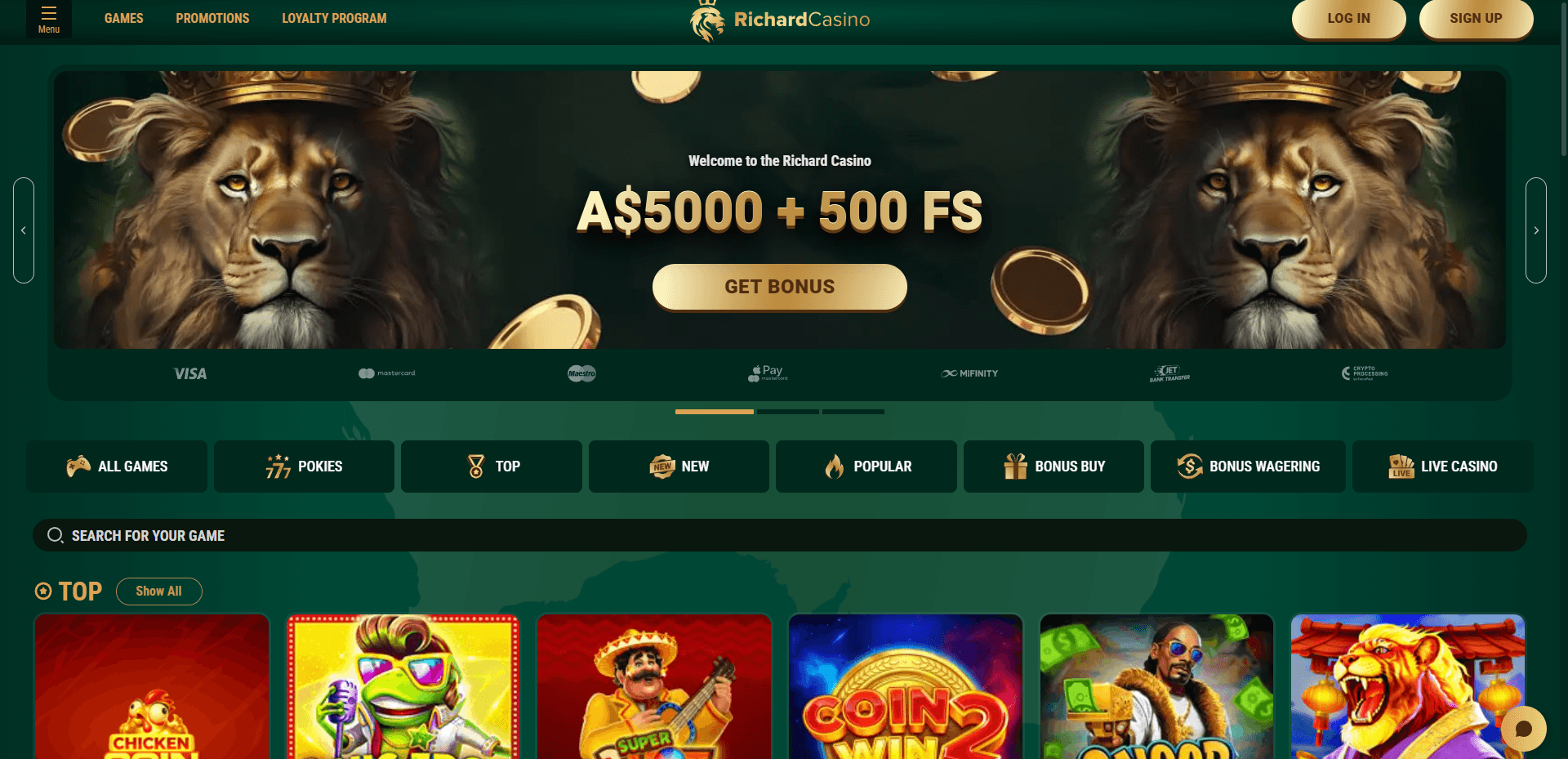 richard online gambling australia main page