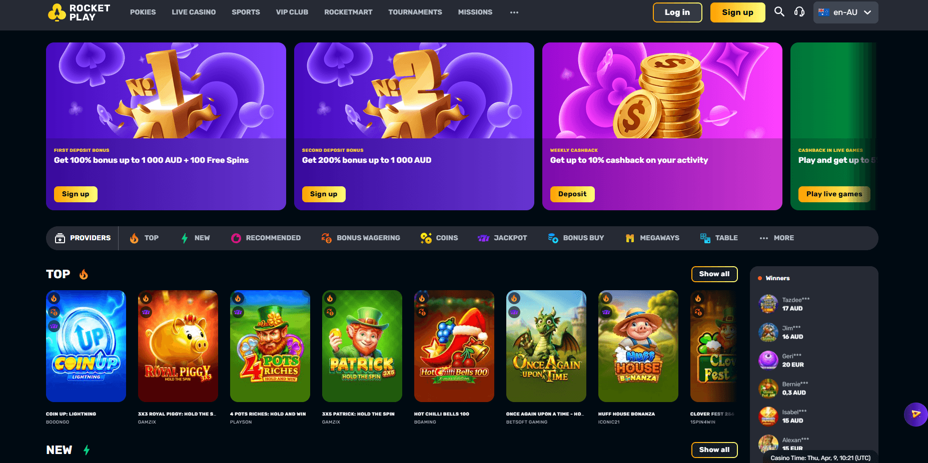 rocketplay online gambling australia main page